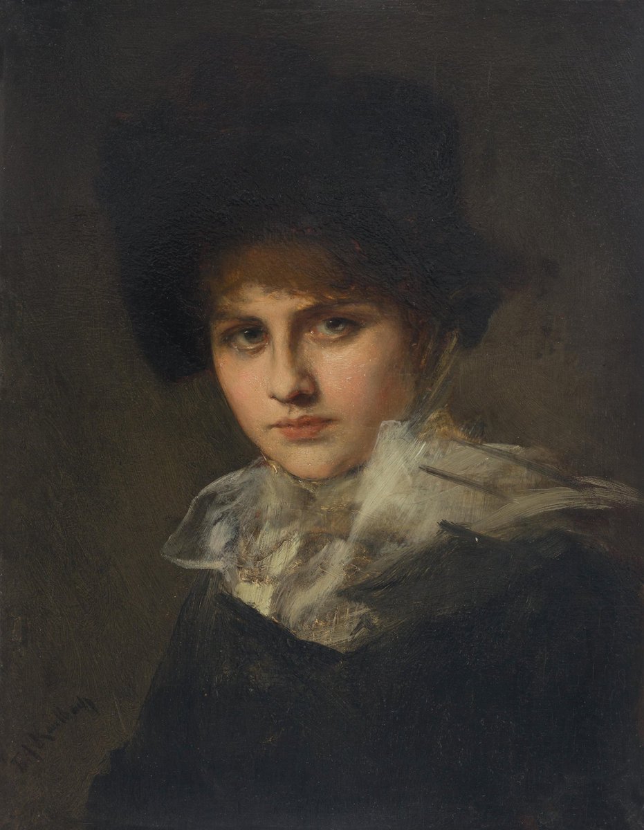 'Portrait of a Lady'
{1883 - 1885}
By ~ Friedrich August von Kaulbach