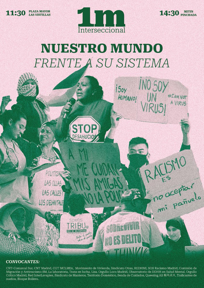 CGT Zona Sur (@cgtzonasur) on Twitter photo 1 MAYO | "#NuestroMundo, frente a su sistema"
🗓️ Miércoles 1 de mayo
🕑 11.30 h
📌 Pza. Mayor - Vistillas
#1MayoInterseccional
#1Mayo2024
#1deMayo
Qué no te lien con conciertos vacíos, <a href="/CGT_Madrid/">CGT Madrid, Castilla la Mancha y Extremadura</a> <a href="/CGT/">CGT</a> solo está en el #1MInterseccional #Madrid
👇👇cgt-mclmex.org/2024/04/27/cgt… 1 MAYO | "#NuestroMundo, frente a su sistema"
🗓️ Miércoles 1 de mayo
🕑 11.30 h
📌 Pza. Mayor - Vistillas
#1MayoInterseccional
#1Mayo2024
#1deMayo
Qué no te lien con conciertos vacíos, <a href="/CGT_Madrid/">CGT Madrid, Castilla la Mancha y Extremadura</a> <a href="/CGT/">CGT</a> solo está en el #1MInterseccional #Madrid
👇👇cgt-mclmex.org/2024/04/27/cgt…