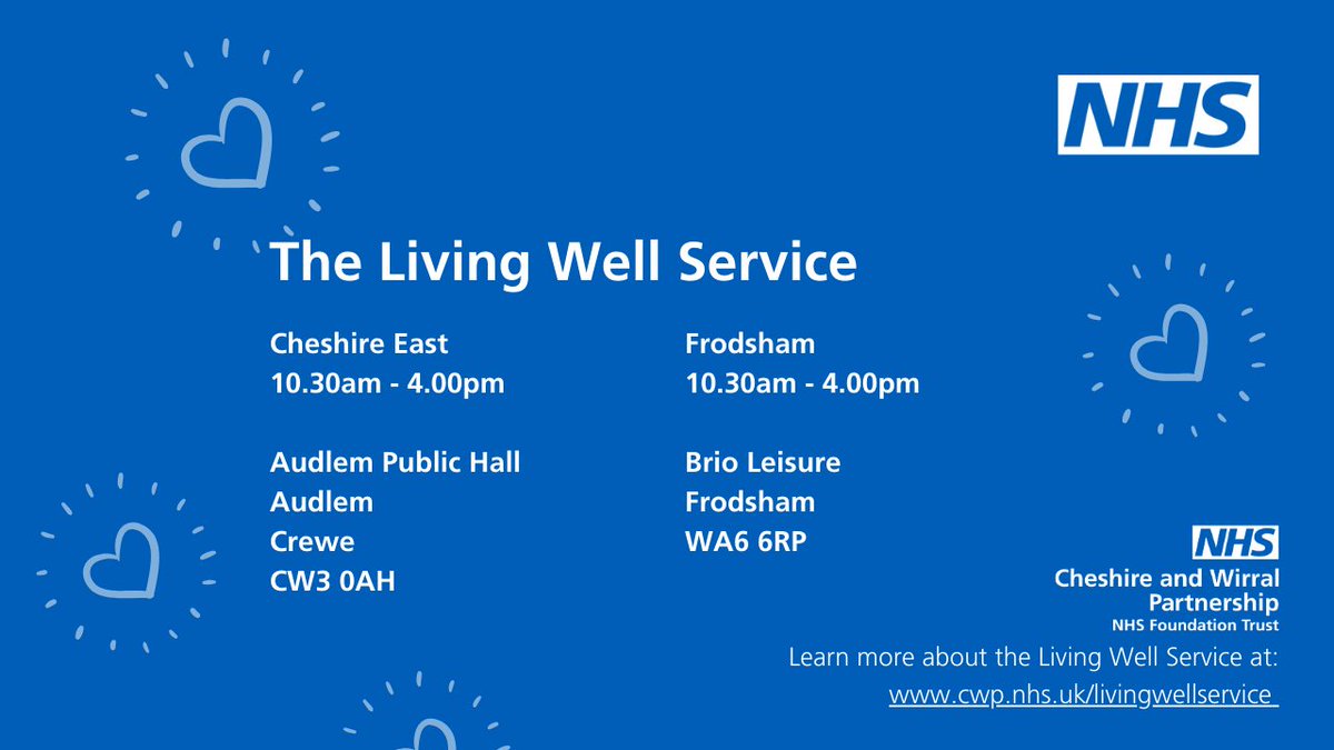 Please drop-in to see our Living Well team today in #cheshireeast and #frodsham. The service offers routine immunisations to eligible individuals of all ages - these include MMR and now Spring COVID-19 vaccines. 💙 Visit our timetable: bit.ly/4a5jlr8 @NHSCandM