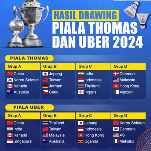 Ayoo dukung Tim Badminton Thomas Cup 2024