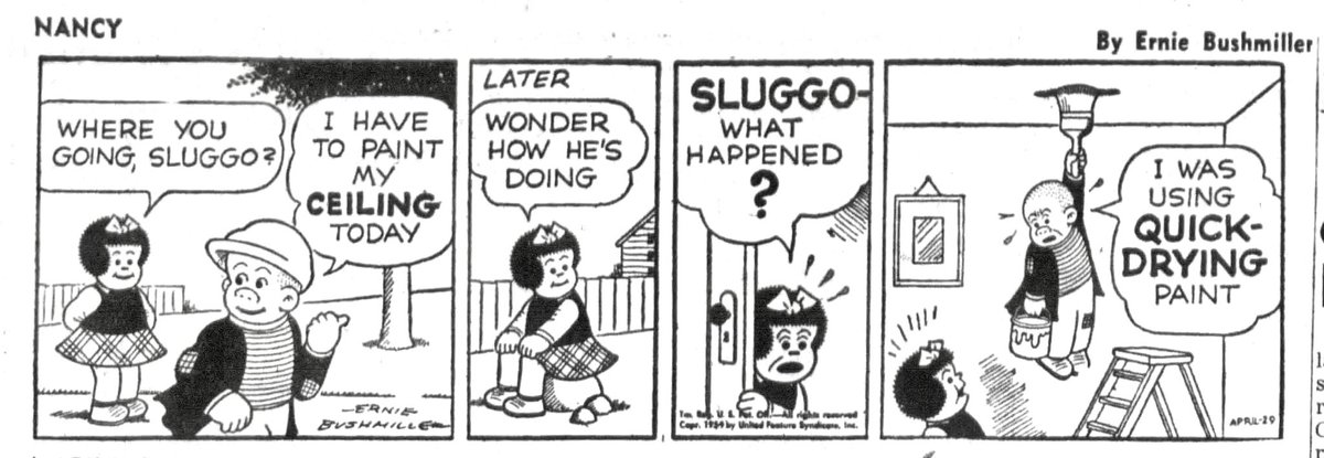 Nancy By Ernie Bushmiller April 29,1954