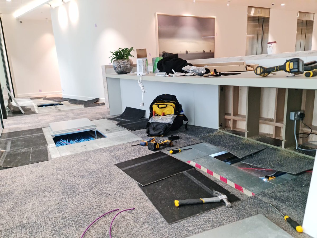 Great work from the Ambico Connect team who successfully completed the data cabling project for a new office space over the weekend! 

Contact us today for any #fibre #datacabling and #CCTV services. 

✉️ sales@ambico.co.uk
📞 0207 537 7080