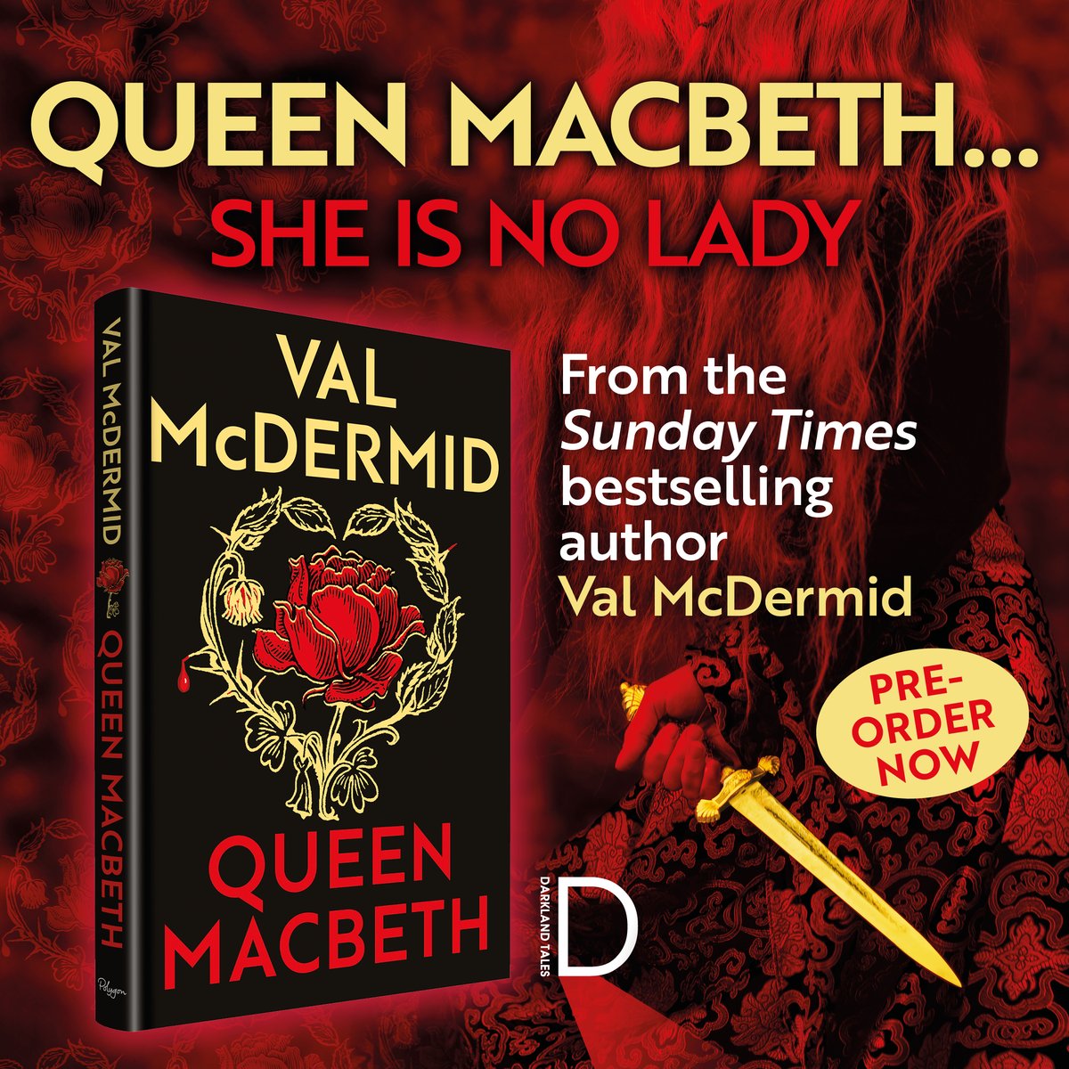 We have pre-orders available for the next book in the #DarklandTales series - @valmcdermid's #QueenMacbeth! Don't miss out on this incredible retelling, order yours today at maddingcrowdlinlithgow.com/collections/pr… #ChooseBookshops