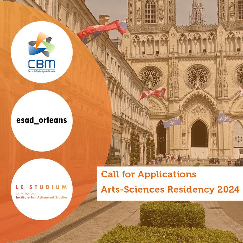First Arts-Sciences residency: artists working across data art & design, 3D modelling, digital fabrication, generative graphics, creation with AI and video games will have the opportunity to work into a creative project with the @CBM_UPR4301 and @ESADOrleans