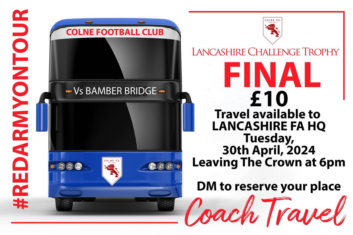 Any more for any more on the fun bus tomorrow? 5 places left! Drop us a message if you’re joining us ⚽️