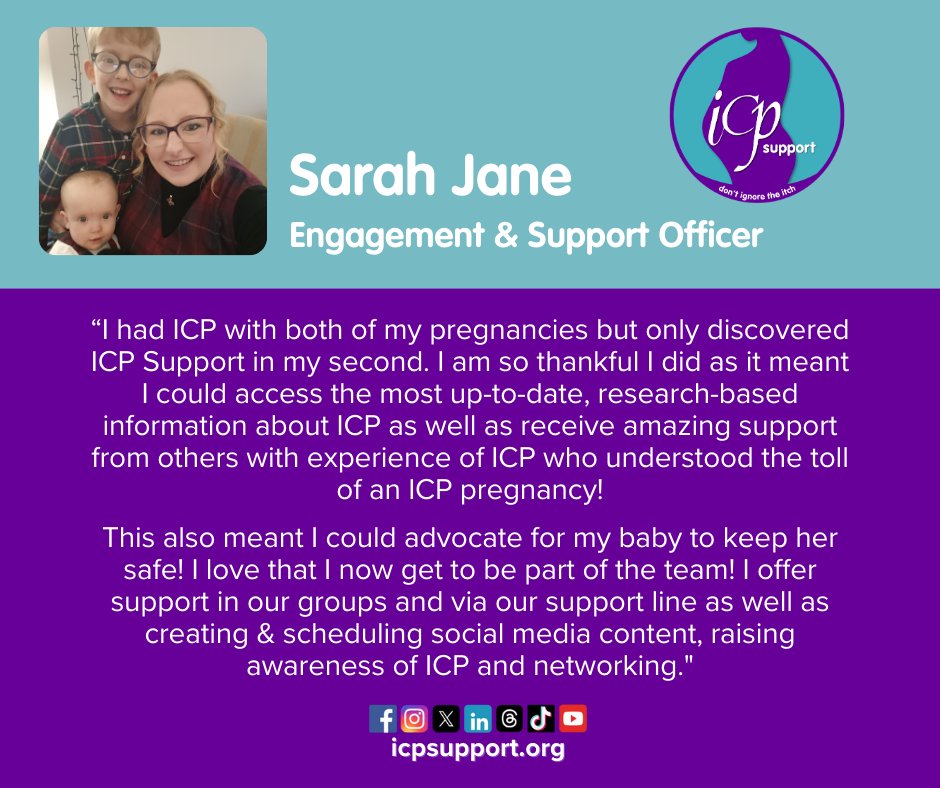 #MeetTheTeamMonday Say hello to our Engagement & Support Officer Sarah Jane. Sarah Jane has 2 #LittleItches & was supported by #ICPSupport during her second #pregnancy. She has certainly hit the ground running since joining the team! Ali, Engagement & Development Officer #Team