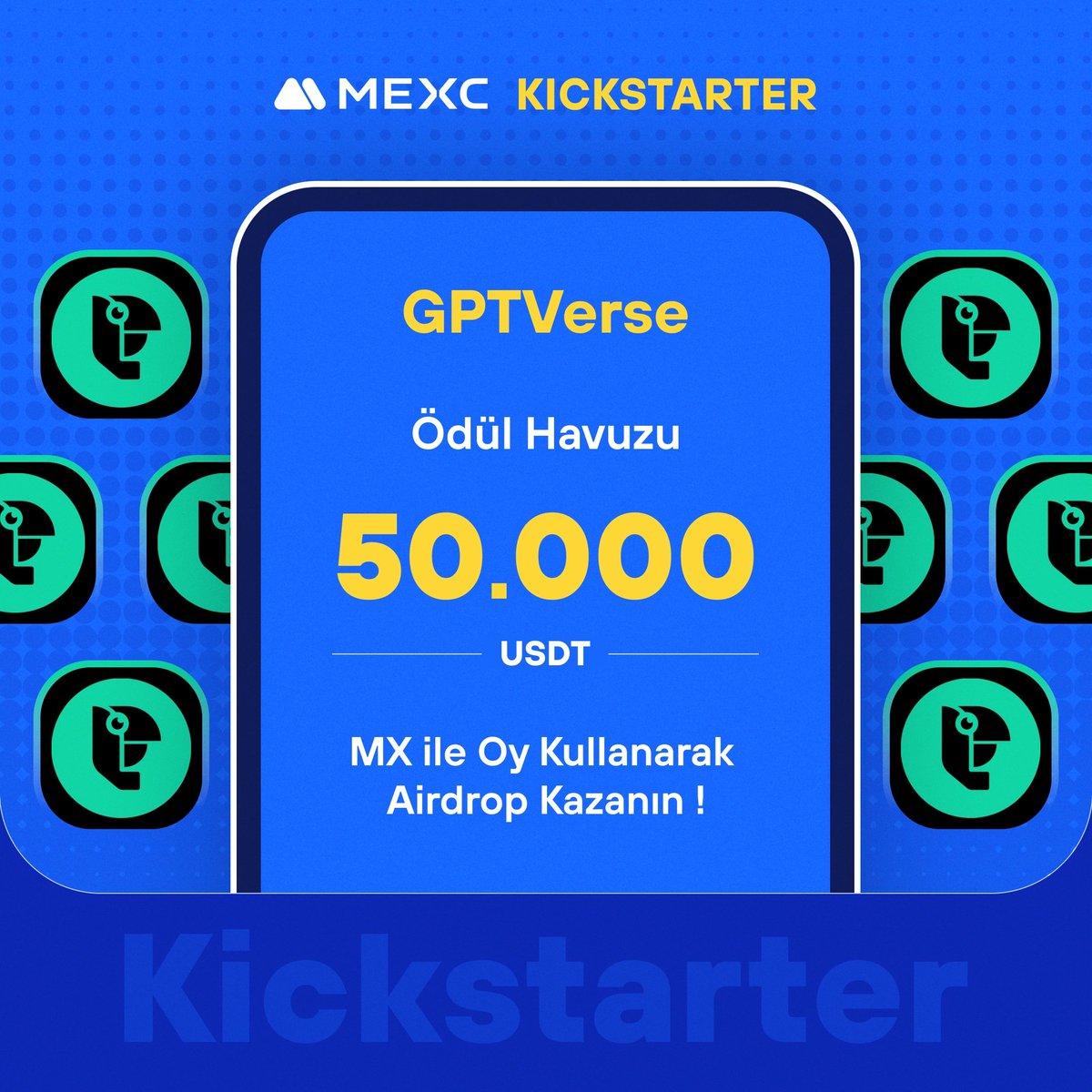 🚀 #MEXCKickstarter - @gpt_verse $GPTV Projesi için Oy Kullanın, 50.000 $USDT Airdrop Kazanın!

🗳️ Oylama Tarihi: 29 Nisan 2024 12.00 - 30 Nisan 2024 11.50

📌 Ayrıntılar: mexctr.info/3w9uLf7

#MEXCTürkiye #MXToken #MX #BTC