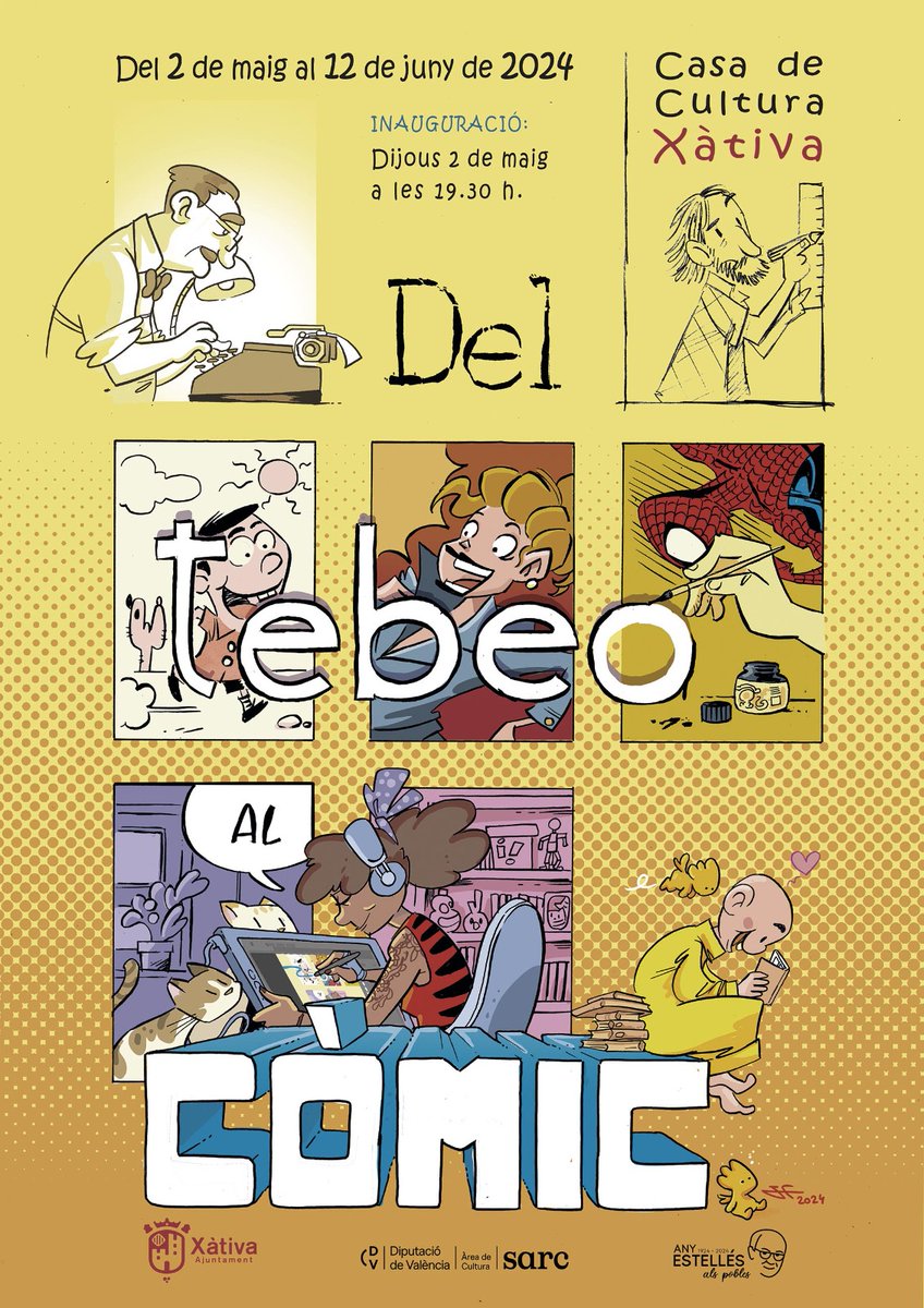 Asociación Valenciana del Cómic: 'Del Tebeo al Cómic', exposición en la Casa de la Cultura de Xàtiva asovalcom.blogspot.com/2024/04/del-te…