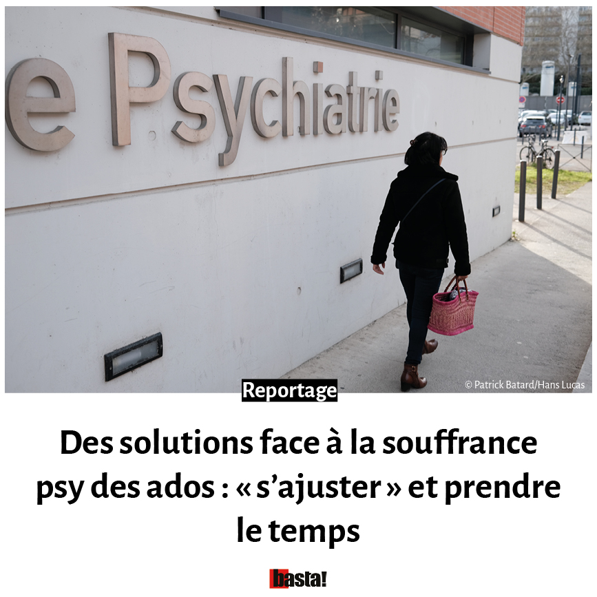 Anxiété, dépression : la santé mentale des jeunes se détériore. Les services de #psychiatrie sont débordés mais des praticiens développent des réponses pour aider les ados à aller mieux, comme l'unité Equipaje à Nantes et la @MaisondeSolenn à Paris. basta.media/Solutions-face…
