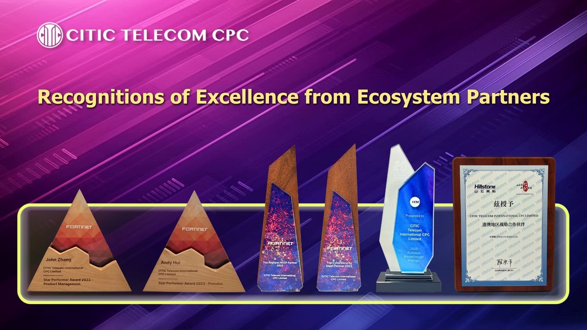 We are pleased to announce the winning of awards and accolades from multiple #ecosystem partners in Q1 of 2024, recognizing us for our commitment to collaborate with diversified ecosystem partners to accelerate business development! Press Release: bit.ly/49XmZ5C