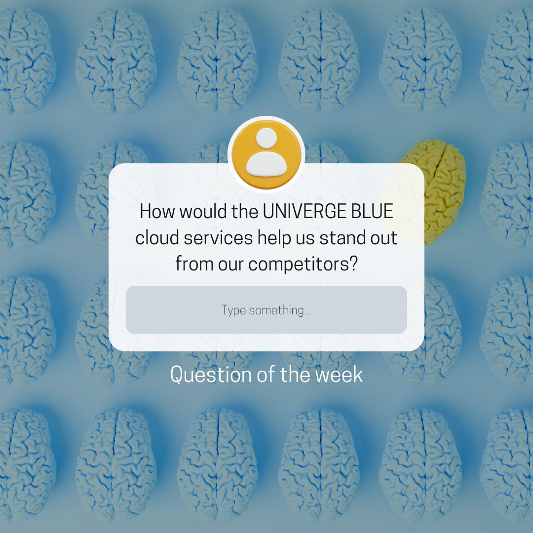 Question: How would UNIVERGE BLUE cloud services help us stand out from our competitors?
Answer: UNIVERGE BLUE has various divisions that have features to elevate your company's operations, content, and productivity.
@NEC
#questionoftheweek #FAQs #CallSolutionsUSA #UNIVERGEBLUE