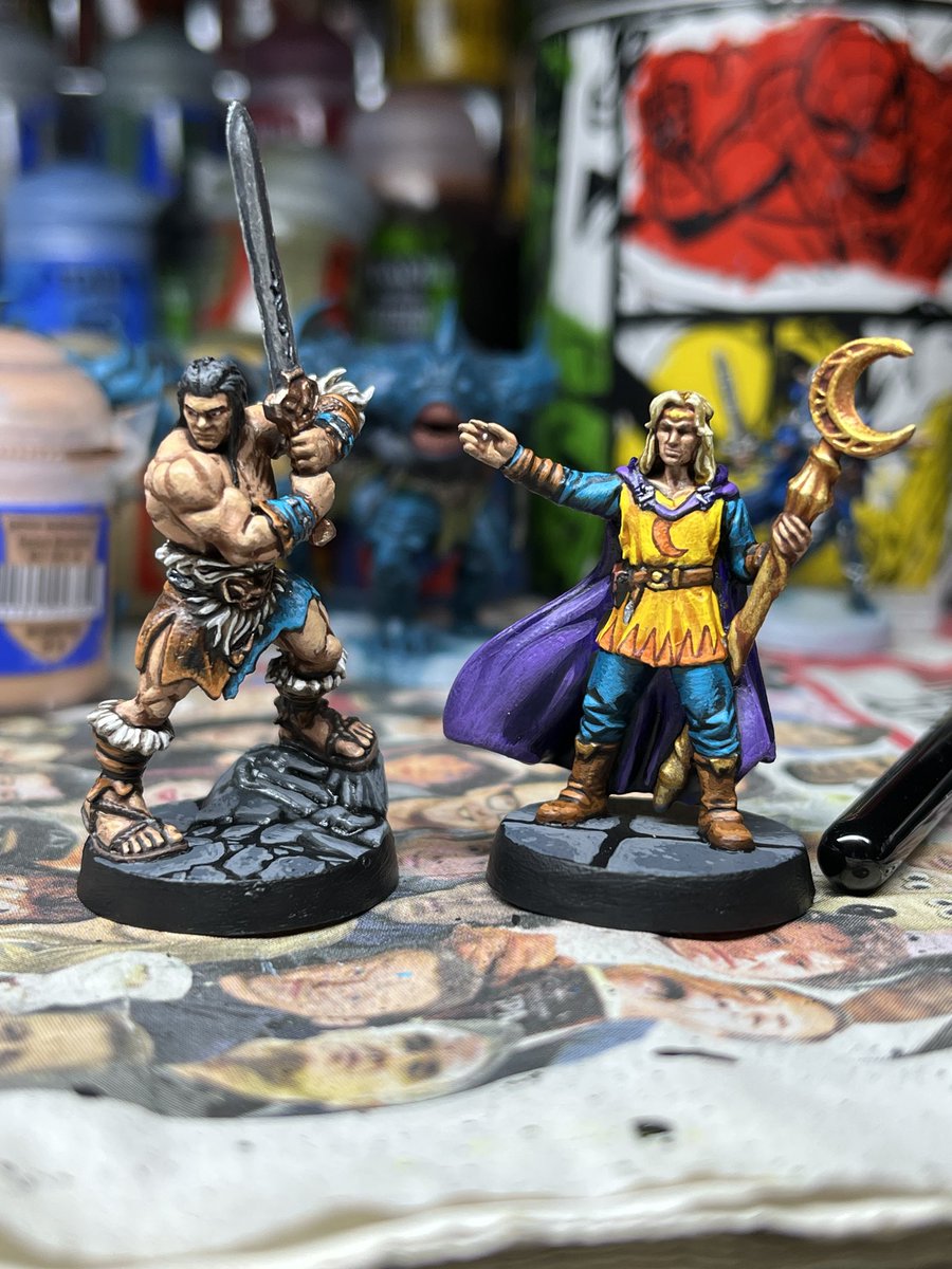 I’ve actually managed to find some time to relax a bit on the evenings lately, so I’m grabbing some time to get back to mini painting; right now I’m getting the Heroquest core set done. I’ve felt so much more chilled since I’ve got back to it; downtime’s important, folks!
