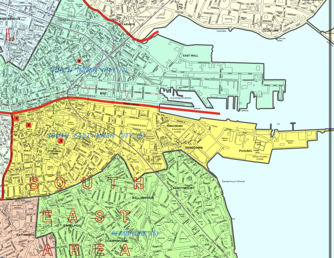 39 days to go until the local elections. 

If you live in the yellow area of this map of Dublin City you will be able to vote for me. 🗳️ 

Areas covered:

Ringsend 
Pearse St.
Tent City ⛺️ 
St. Stephen’s Green
Temple Bar 
Portobello 

Vote Nick Delehanty No.1