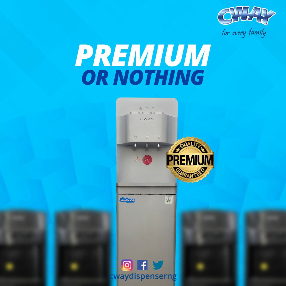 When it comes to water dispensers, accept nothing but the best. Choose CWAY Water Dispenser for the best in class! 💦✨ #CWAY #PremiumQuality #ElevateYourHydration
