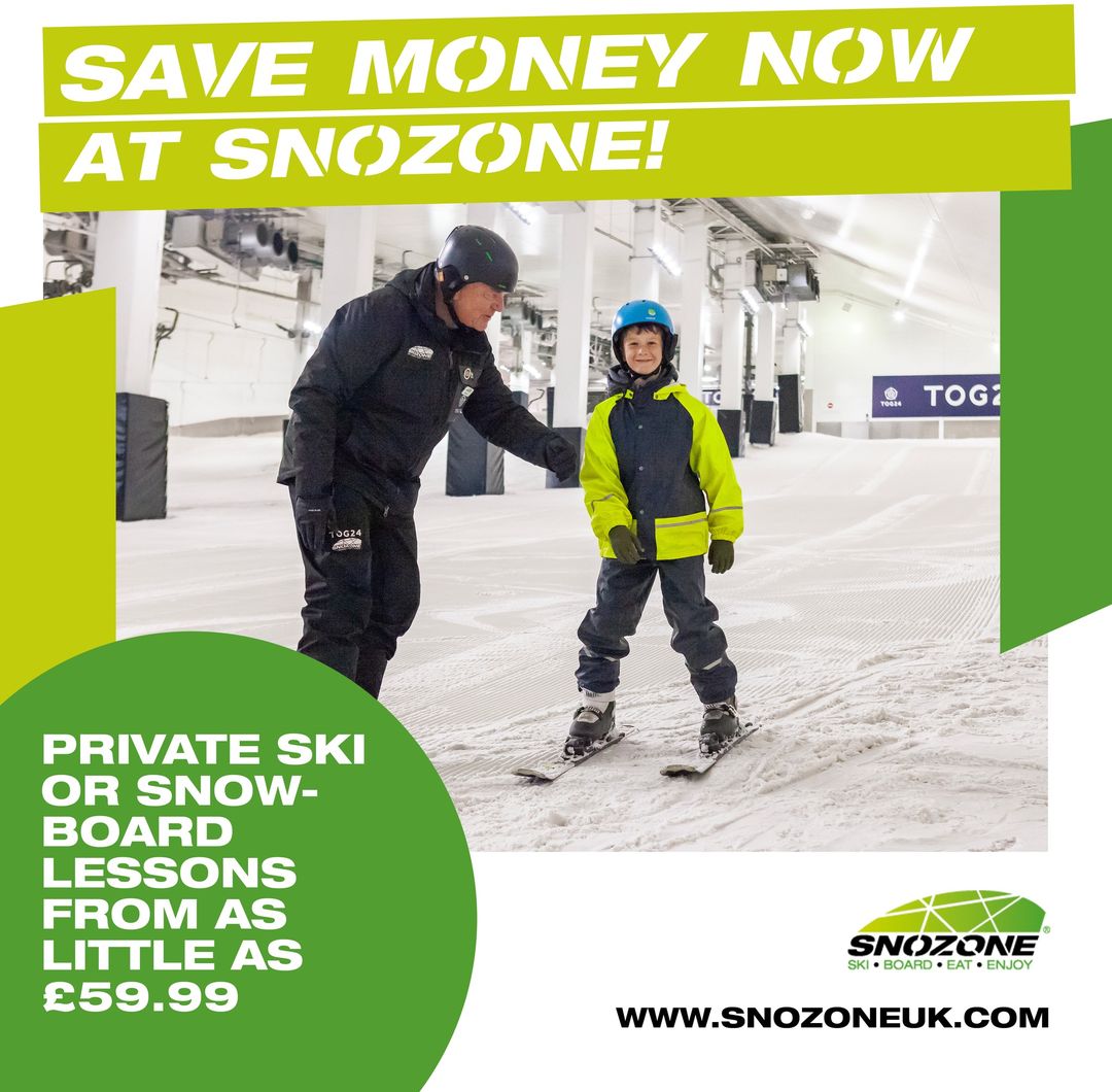 Book a private ski or snowboard lesson this Spring from as little as £59.99! These lessons are ideal for juniors from 3 years of age (skiing) and 7 years of age for snowboarding. Get tuition tailored to you - visit snozoneuk.com
#springsavings #privatelessons #learning