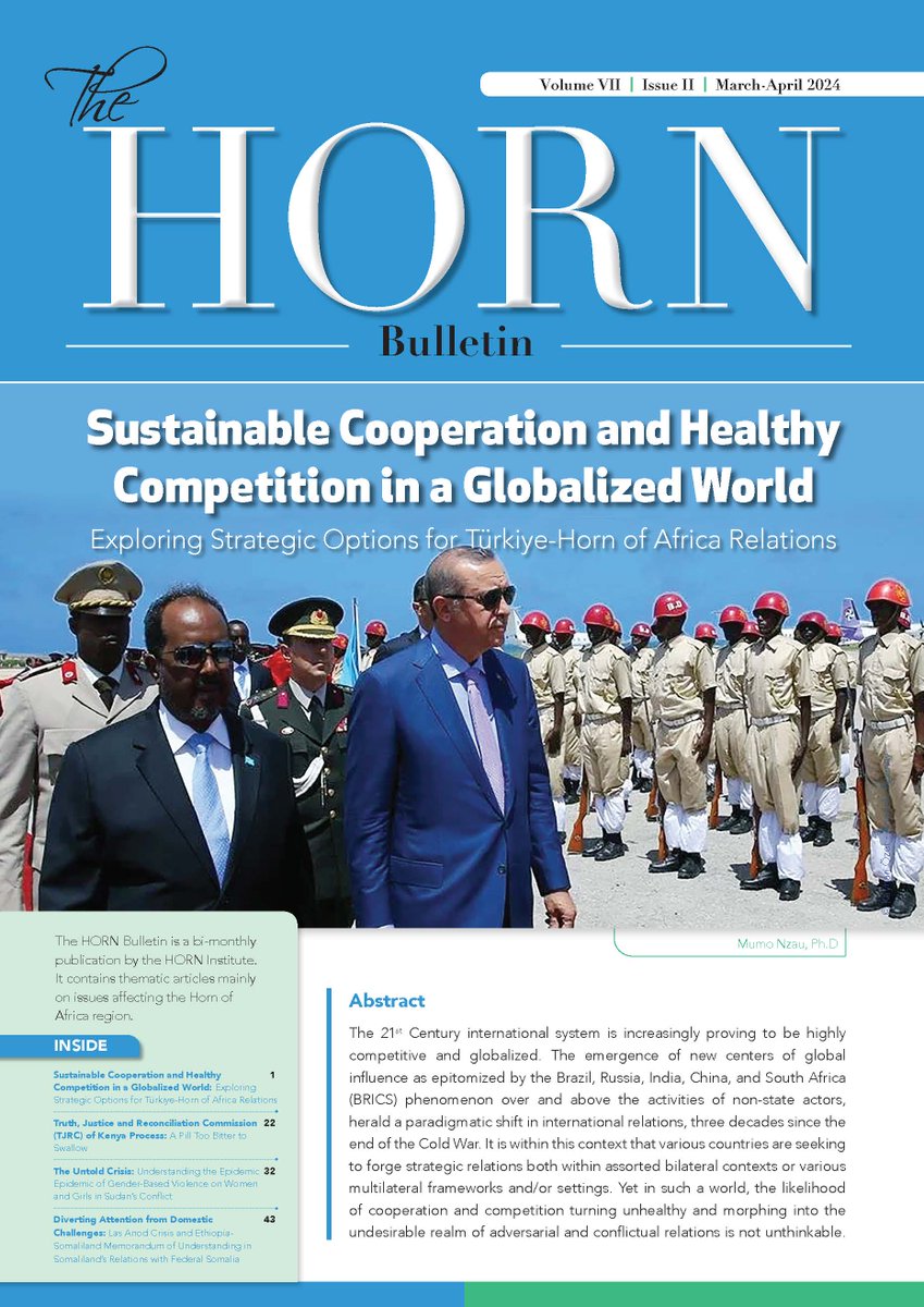 Explore our latest Bulletin Vol. VII | Iss. II | March-April 2024 featuring a diverse array of articles across multiple themes including #Diplomacy and #Reconciliation, #GBV, and #HornofAfrica 

Read it in PDF: shorturl.at/jtyGS