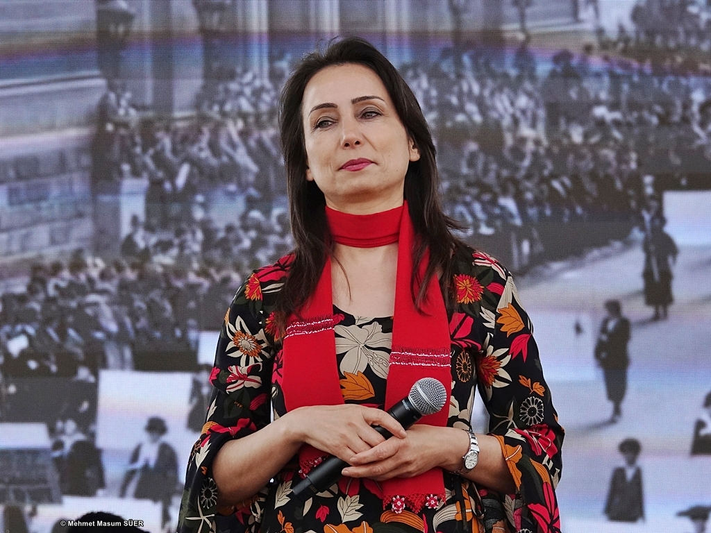 People's Equality and Democracy Party Co-Chairman Tulay Hatimogullari. @TulayHatim #Diyarbakir, #Amed 08/03/2024 #demparti #tulayhatimogullari #portrait