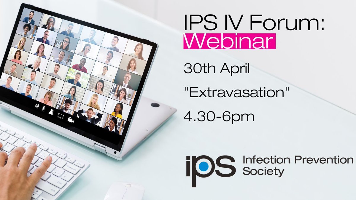 Your final reminder that the #IPS IV Forum webinar on “Extravasation” is taking place tomorrow (30 April, 16:30 - 18:00) Speakers: Andrew Barton @IV_Nurse & Karen Harrold FREE Registration: buff.ly/3xPCjUK Supported by @BDandCo #IPC #InfectionPrevention #IPSEvents