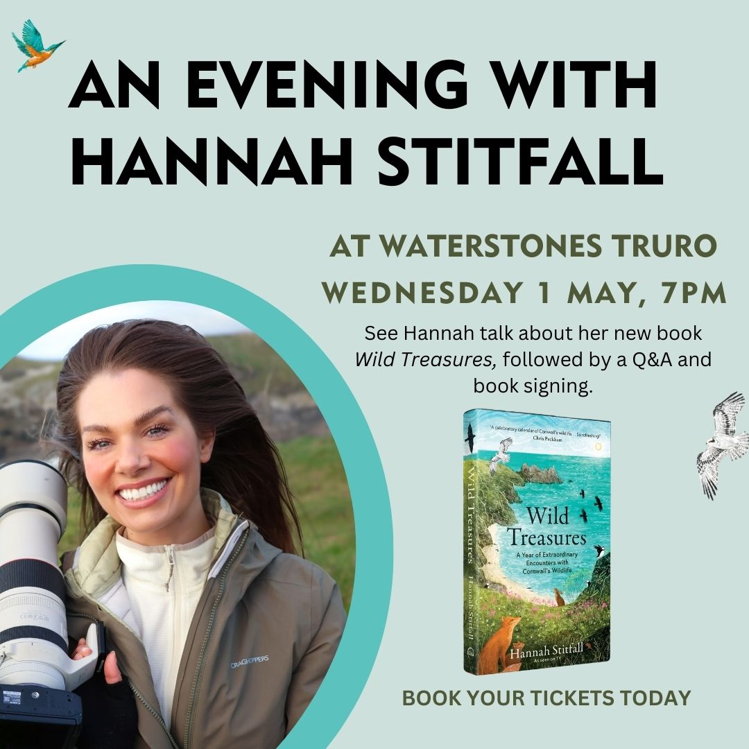 Don't miss your chance to see @HannahStitfall talk about her new book 'Wild Treasures' at @WaterstonesTRU on Wednesday 1 May! Get your tickets here: brnw.ch/21wJgYq