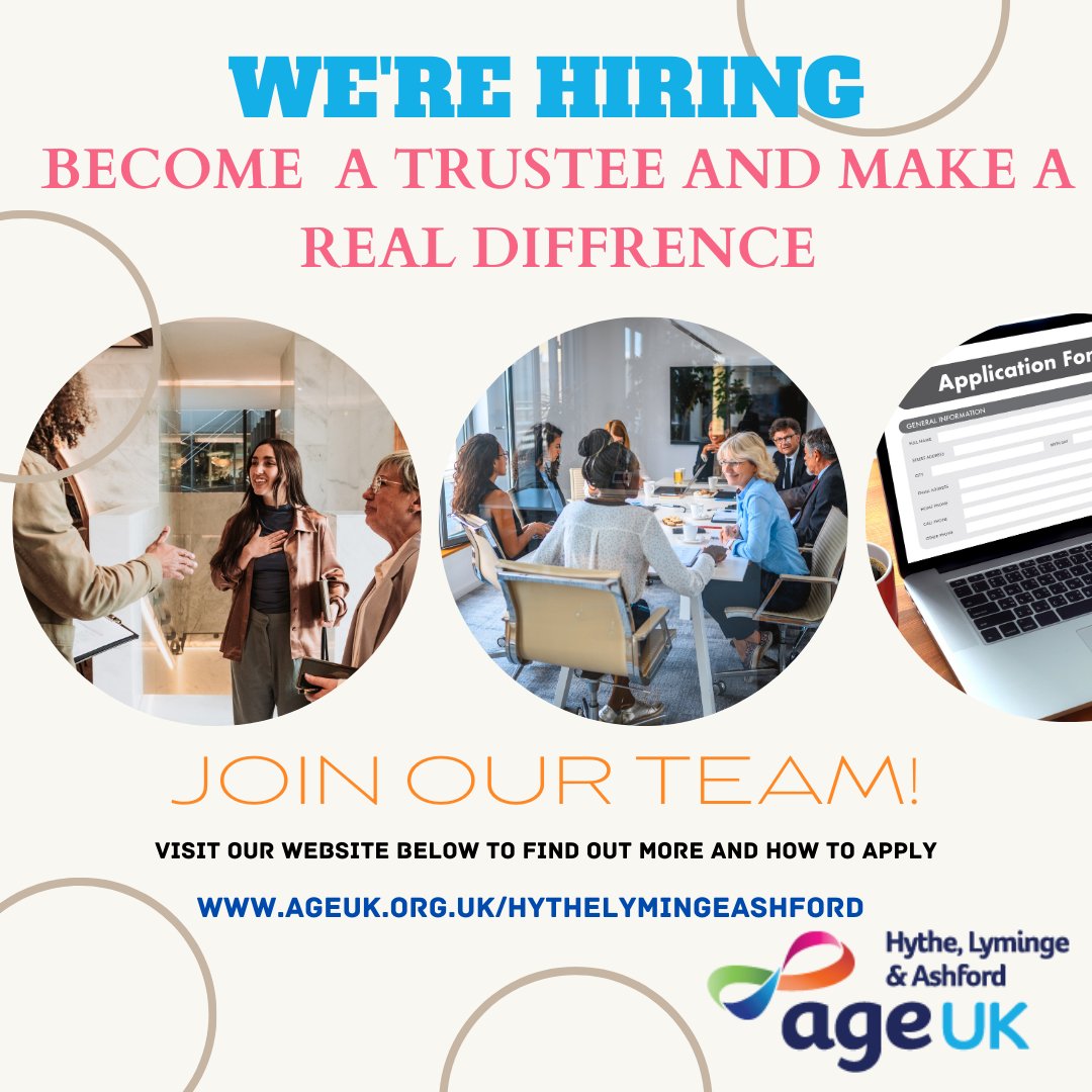 🌟 Join Our Team: Become a Trustee for Age UK! To apply or learn more about this exciting opportunity, please click the link below. ageuk.org.uk/hythelymingeas…