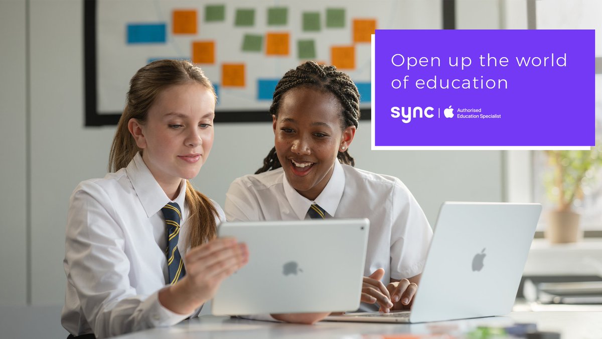 Classroom devices open up the world of education to students like never before. From individual study to group work and beyond, students can approach their learning in the way that best suits them, with iPad in the classroom. Find out more: wearesync.co.uk/education/trus…