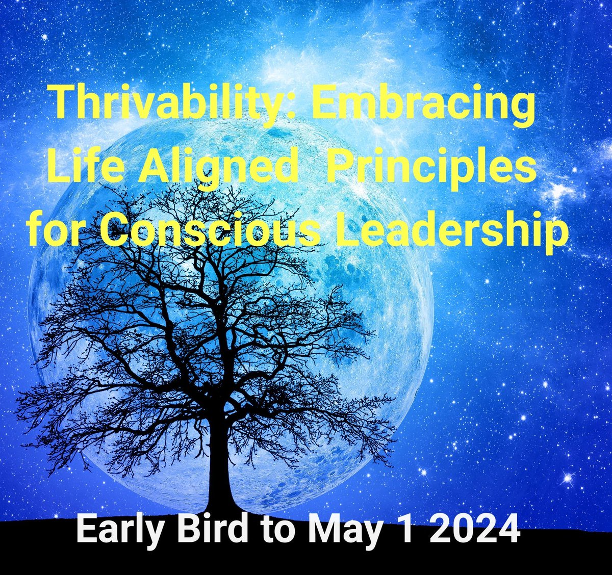 Excited to  be copresenting w/ @Thrivability  &amp; Marielle Hemert;
Thrivability: Life Aligned Principles for Conscious  Leadership
May 14th in Utrecht at  Hof van Cartesius.  16.00-19.00
Early Bird Price (by May 1st): €99 (excl tax)
BOOK here! buff.ly/3WatG1f