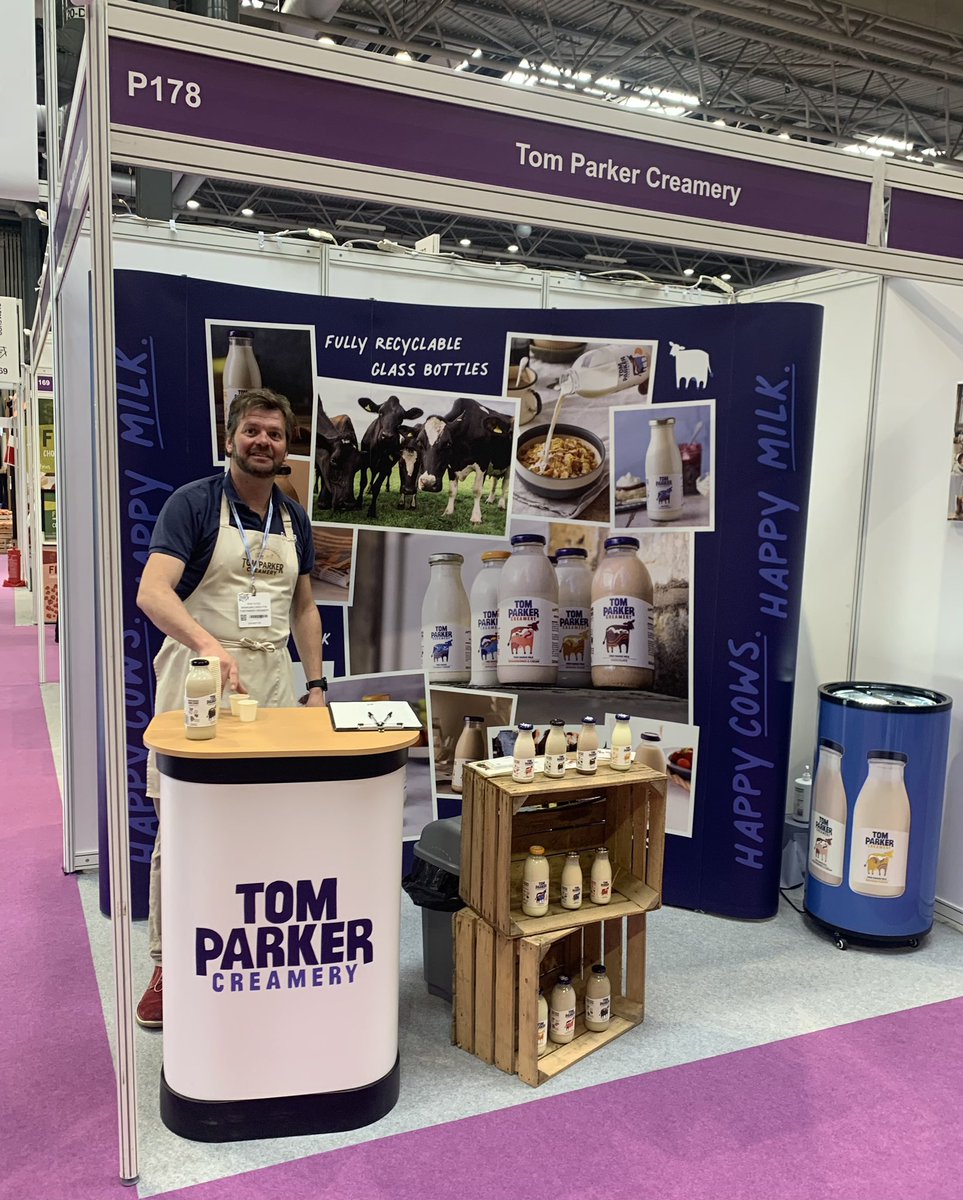 All set up and ready to go for day 1 of the <a href="/FarmShop_Deli/">Farm Shop & Deli Show</a>. 

Come and see us at Stand P178 to try our free range flavoured milk, cream and vitamin enriched milk.