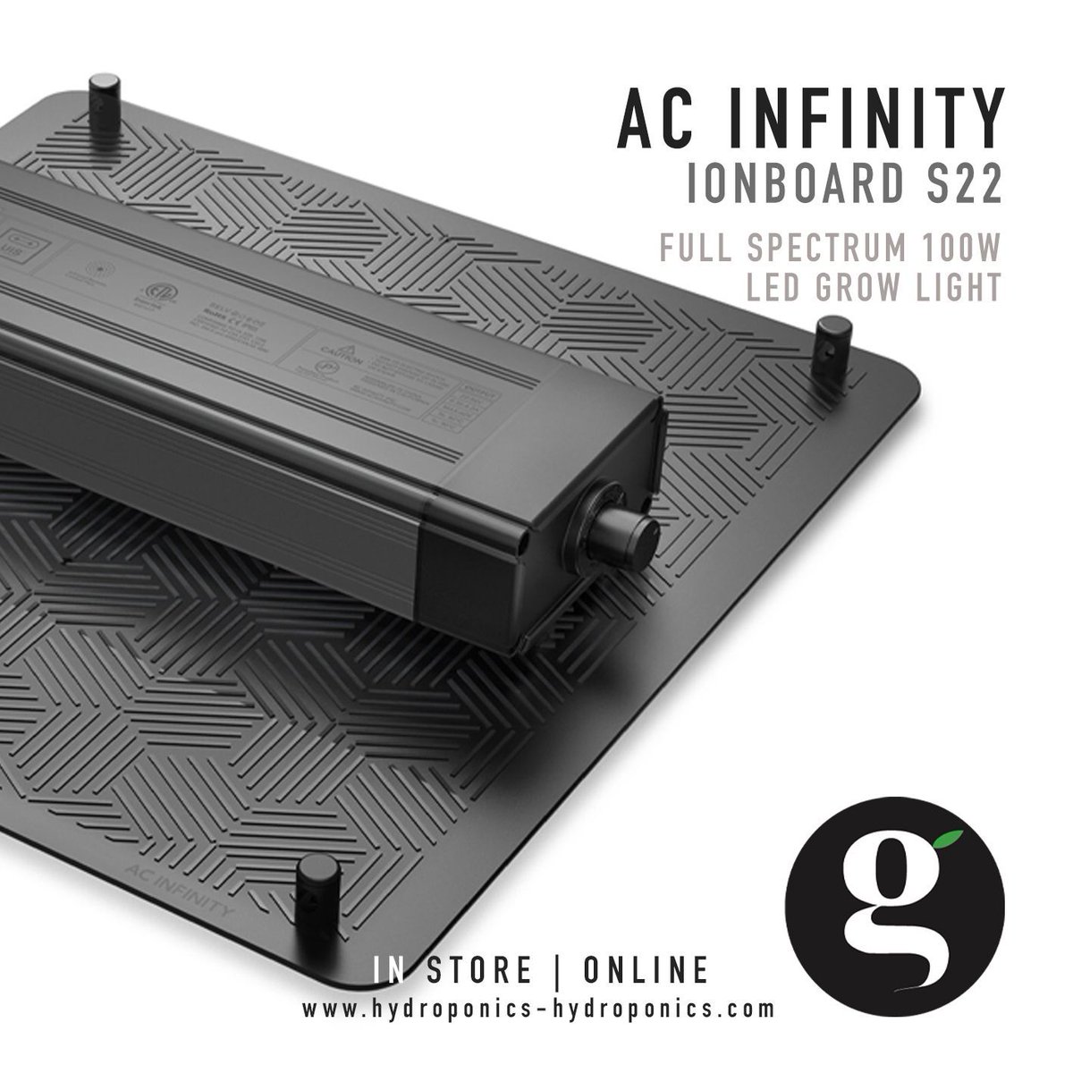Introducing the IONBOARD Series Full Spectrum 240W LED Grow Lights from AC Infinity

Available in store & online
S33: buff.ly/44odxaA 
S22: buff.ly/4dsZoNx 

#acinfinity #IONBOARDS33 #IONBOARDS22 #ledgrowlights #ukhydro #greatstuffhydro #hydroponics #indoorgrowing