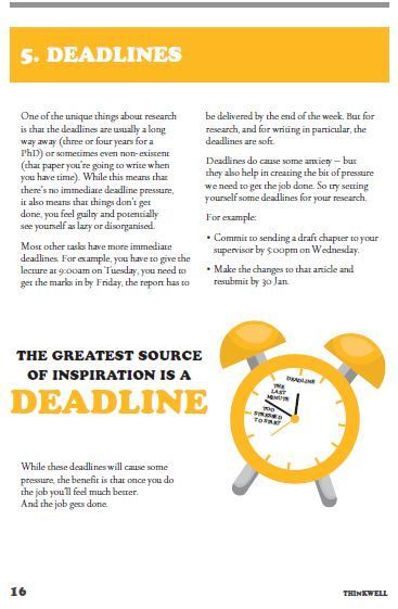#StayWellinResearch 5. Deadlines Deadlines do cause some anxiety – but they also help in creating the bit of pressure we need to get the job done. So try setting yourself some deadlines for your research. From: 52 Ways to Stay Well. buff.ly/2UnQkDn