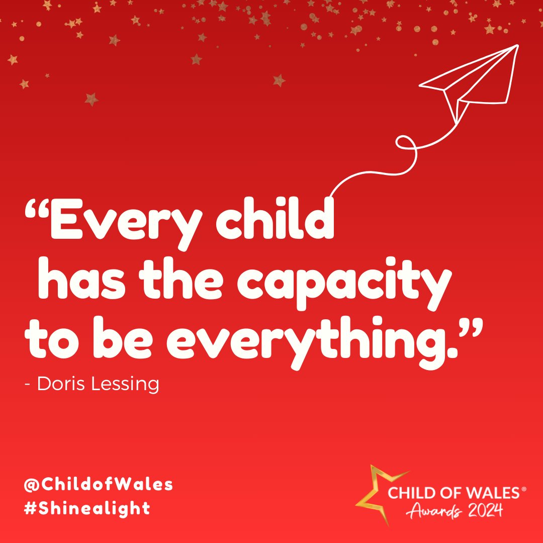 At the Child of Wales Awards, it is our mission to champion the future generation. Recognise the children who stand as beacons of hope in your life and nominate now: ow.ly/j03450Rljpn #ChildofWales #Shinealight ⭐🏴󠁧󠁢󠁷󠁬󠁳󠁿