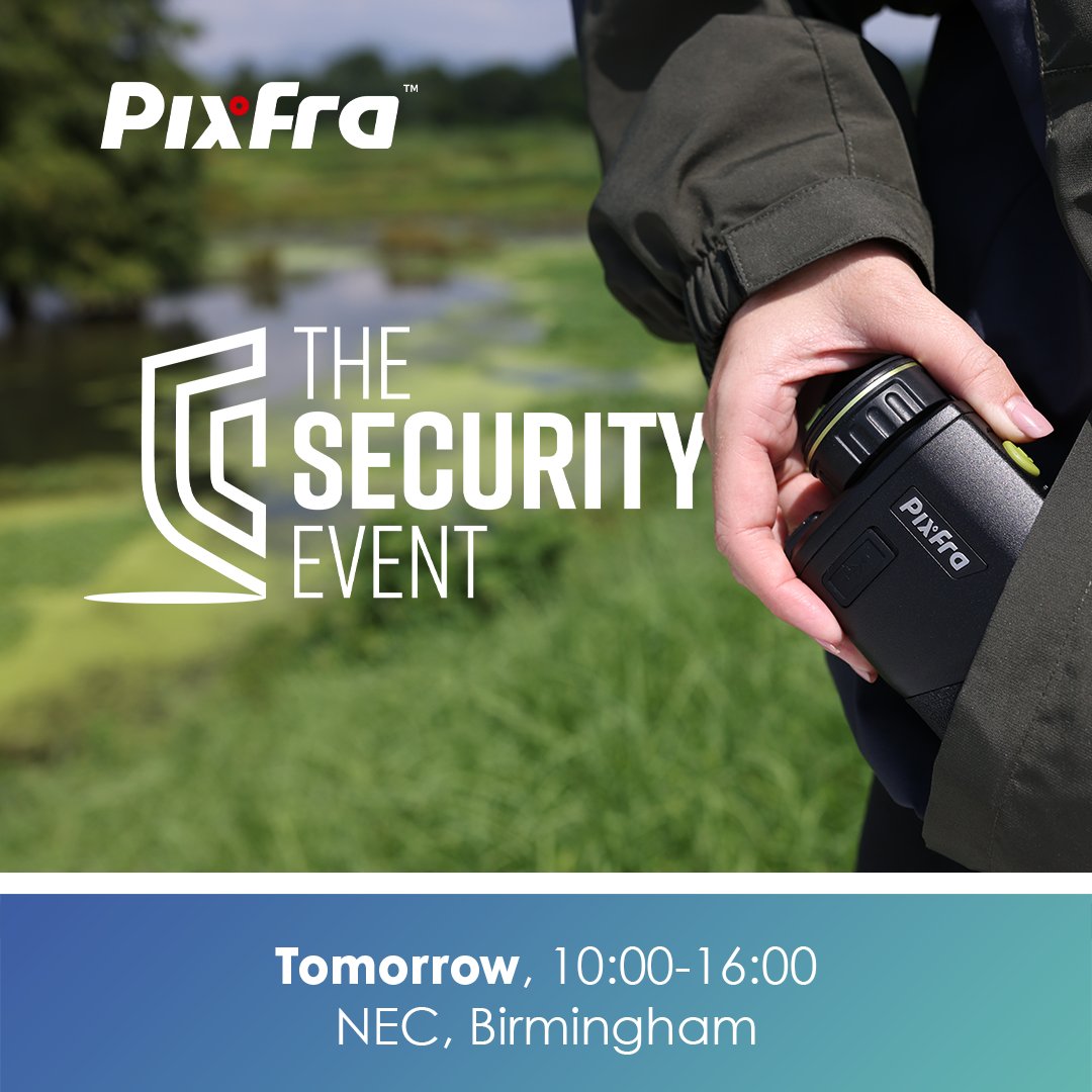 The Security Event 2024 kicks off tomorrow! Join us on stand 5/F115 for hands-on demos of the latest devices from Pixfra, with devices designed to enhance your observation capabilities without breaking the bank. Find out more or book tickets here: thesecurityevent.co.uk