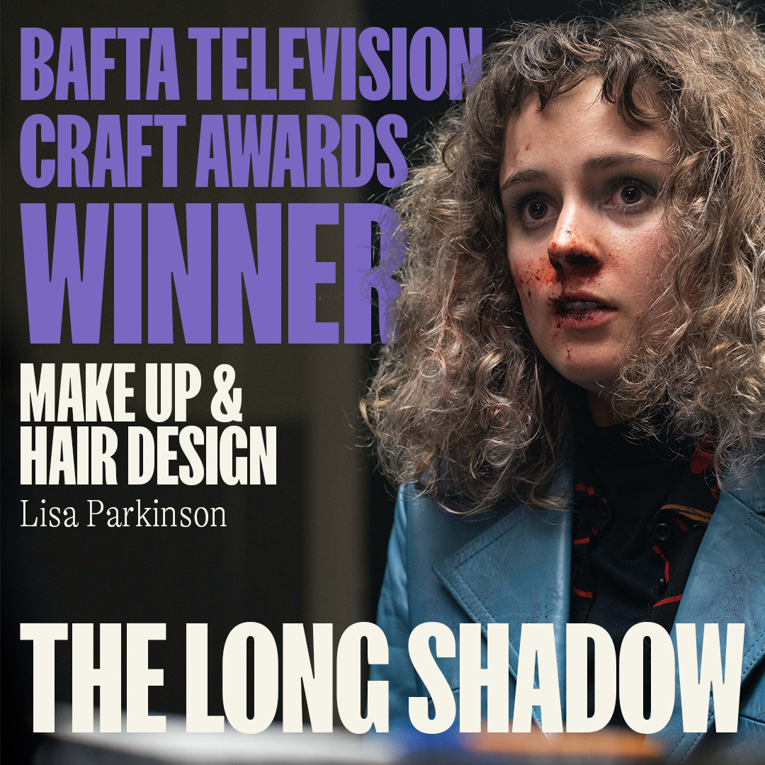 #TheLongShadow wins the BAFTA for Make Up & Hair Design at the #BAFTACraftAwards!

A huge congratulations to Lisa Parkinson who helped create this important show.

Stream the @BAFTA-winning series on @ITVX.