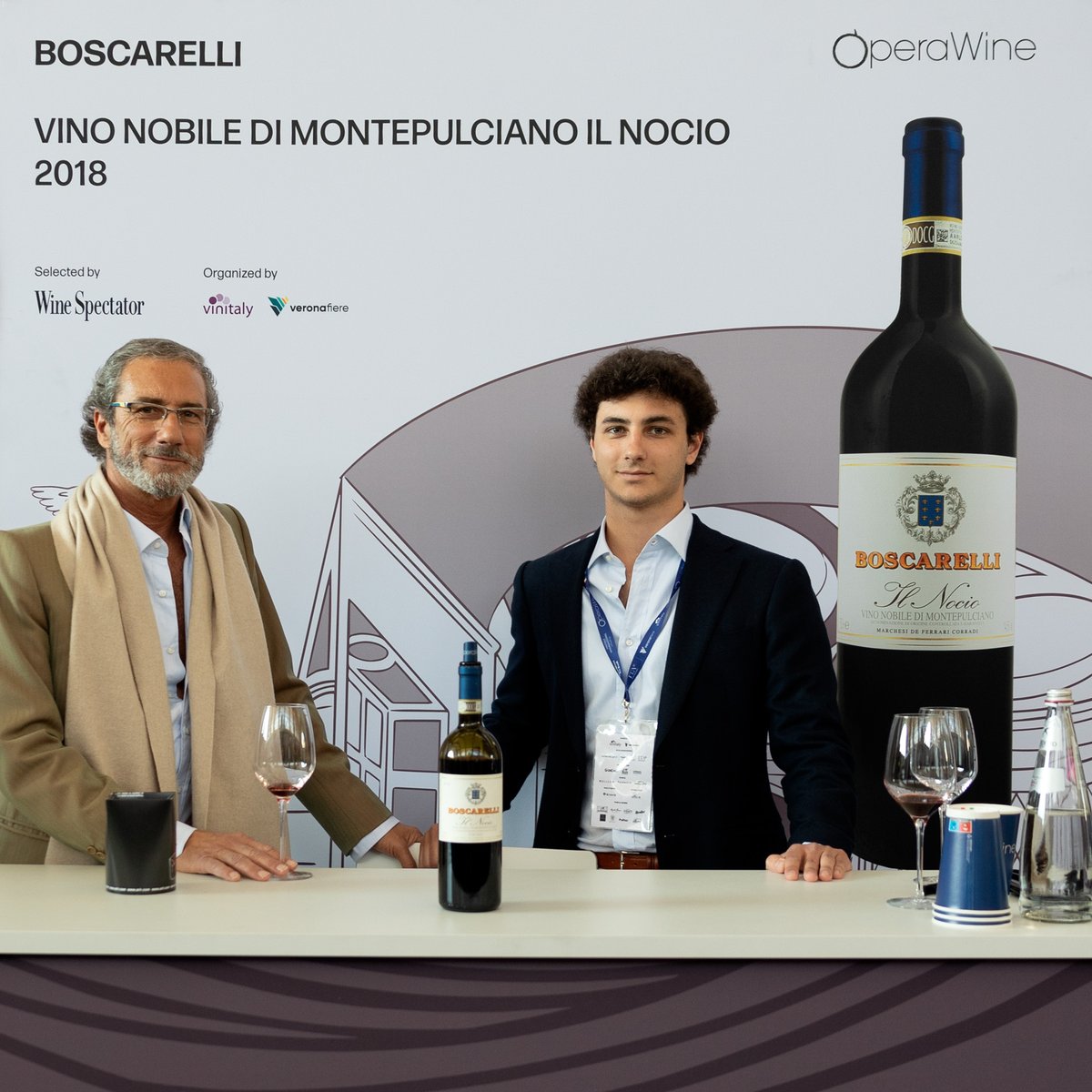 Here is the portrait of Boscarelli, one of the great Italian producers selected by Wine Spectator for #OperaWine2024. During this year's Grand Tasting, they shared with guests their Vino Nobile di Montepulciano Il Nocio 2018. Congratulations! #WineSpectator #Vinitaly2024