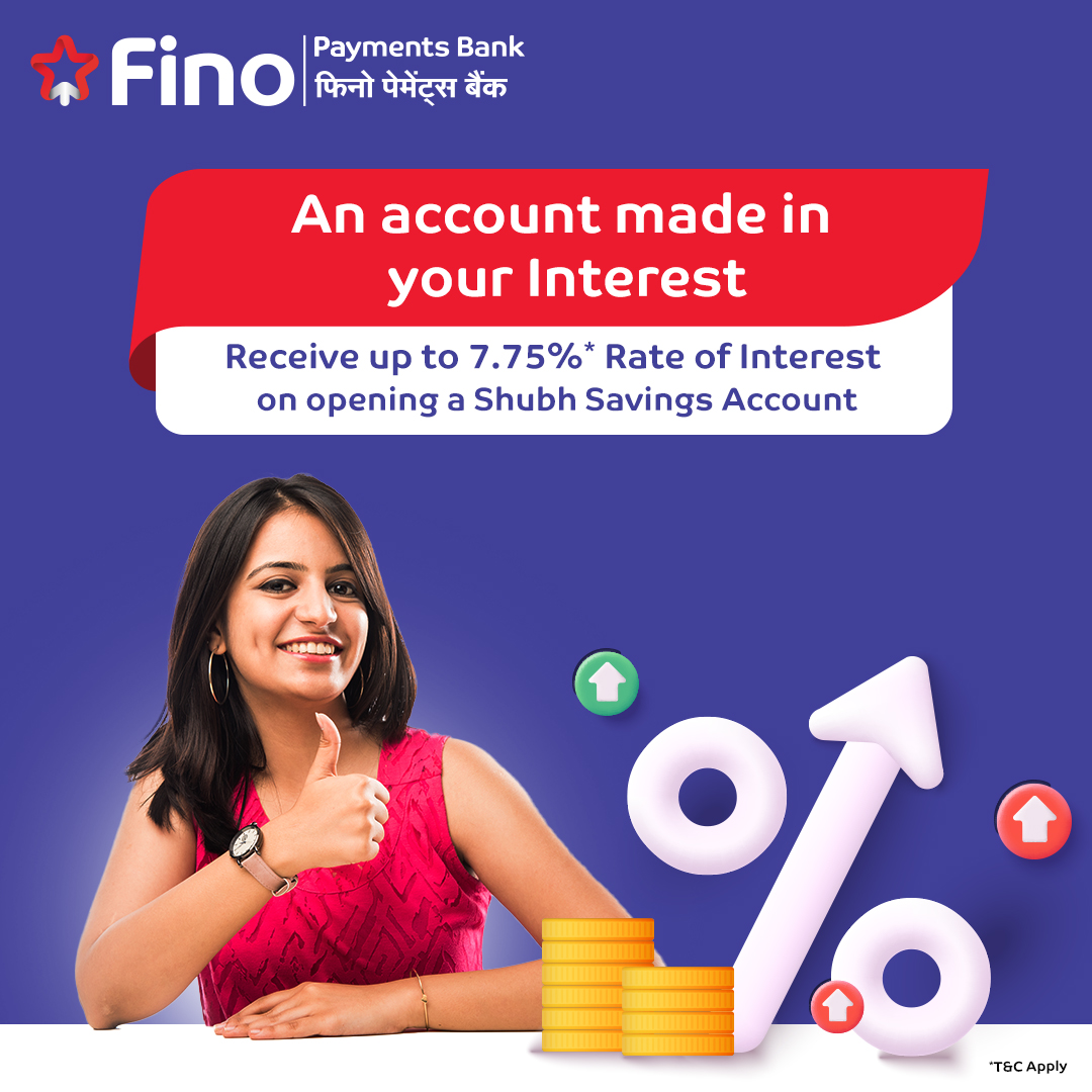 Unlock the power of higher interest by opening a Shubh Savings Account with Fino Payments Bank. Download it now! fino.onelink.me/R6vm/x8gkqh2d

#FinoPaymentsBank #FikarNot #FinoBanker #DigitalBanking #SecureBanking #HarDinFino #FinoPay #AccountOpening #SavingsAccount #BankingServices