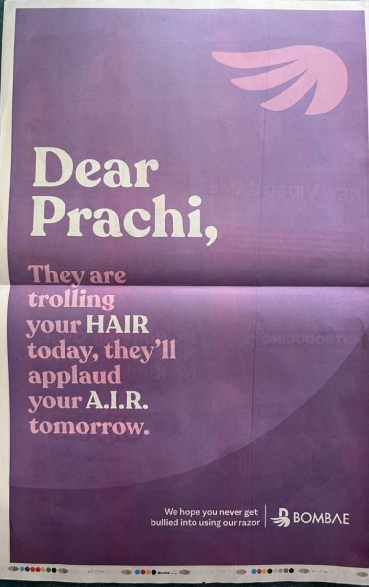 Poor corporate storytelling by Bombay Shaving Company. Moment Marketing to desperately jump on wagon of trends clearly shows. Still talking of razors? Is that how you encourage and celebrate heroes?