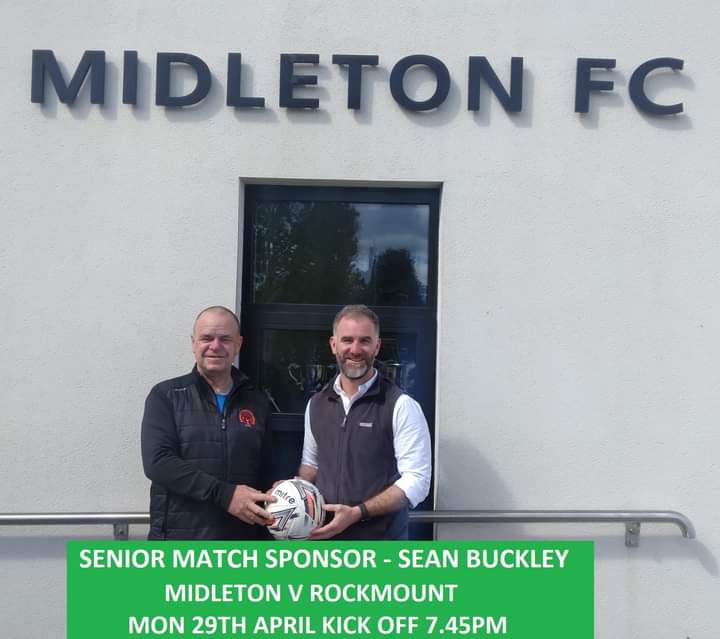 Huge thanks to former player and S/C coach,and local elections candidate, Sean Buckley, for sponsoring match ball for tonight's senior fixture vs Rockmount. The support is very much appreciated 🤝 ⚫️⚪️⚫️⚪️⚫️⚪️ #supportlocal #buckleyno1