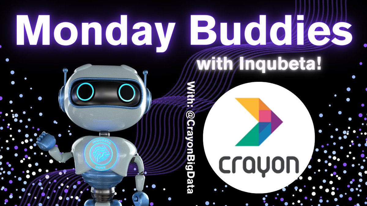 🚀#MondayBuddies Alert, meet our pals @CrayonBigData! 👾They're leading the charge in big data & AI innovation with their groundbreaking personalization engine. 🛠️Unlock the full potential of your data and supercharge revenue growth with Crayon Data's transformative platform!