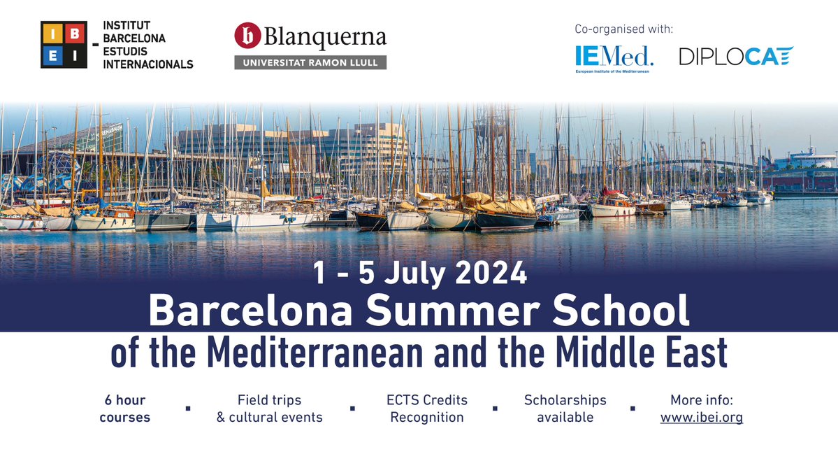 Curious about the politics and international relations of the #Mediterranean and the #MiddleEast? Want to be taught by experts in the field? @PRIOCyprus in collaboration with @IBEI invites you to the Barcelona Summer School! Deadline: June 27. Apply here ⬇️…