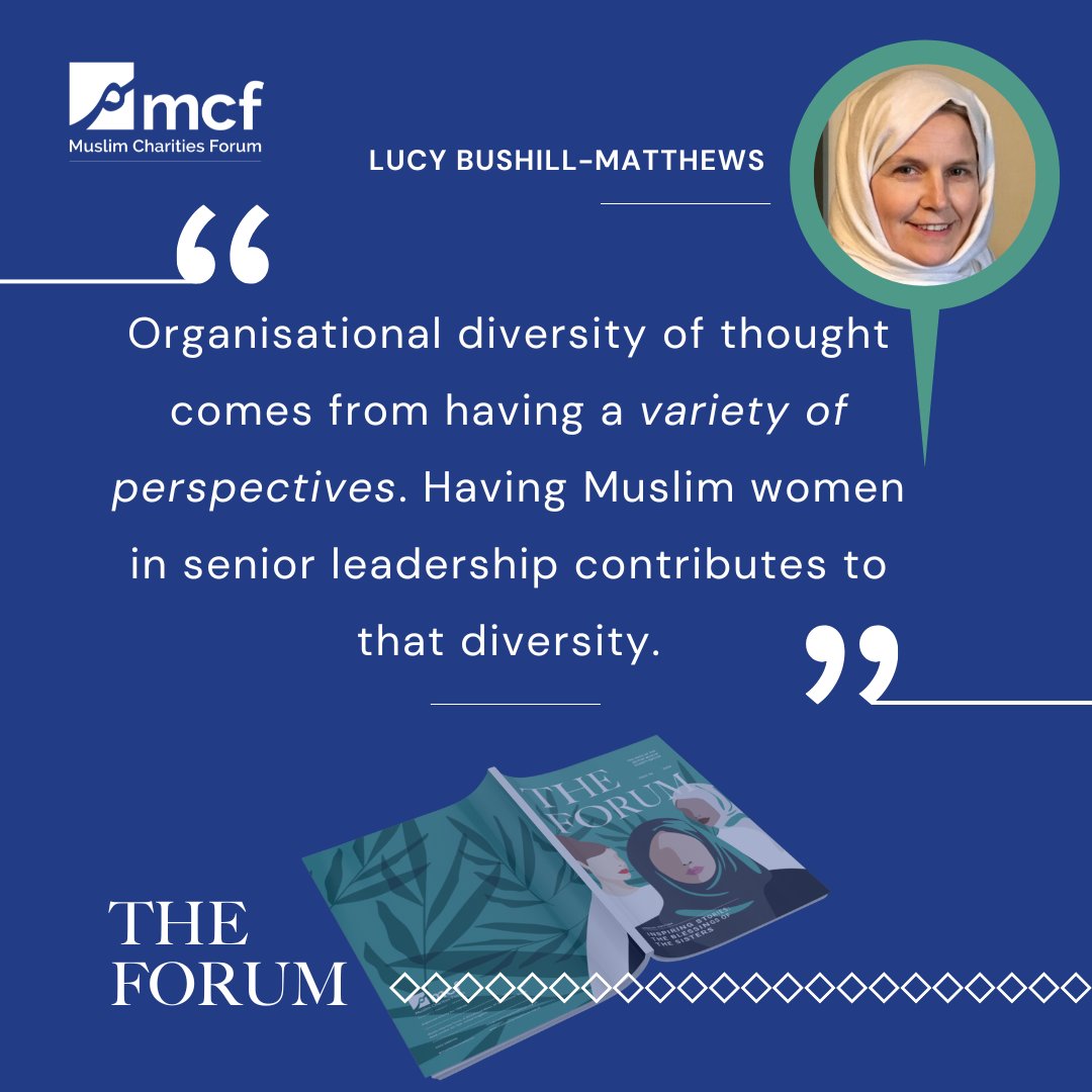 Increasing diversity in the charity sector means being able to increase the diversity of people whose needs can be effectively met. Hear from Lucy, former COO at @NZF_org_uk and governance specialist. Download your copy of The Forum here: muslimcharitiesforum.org.uk/resources/the-…