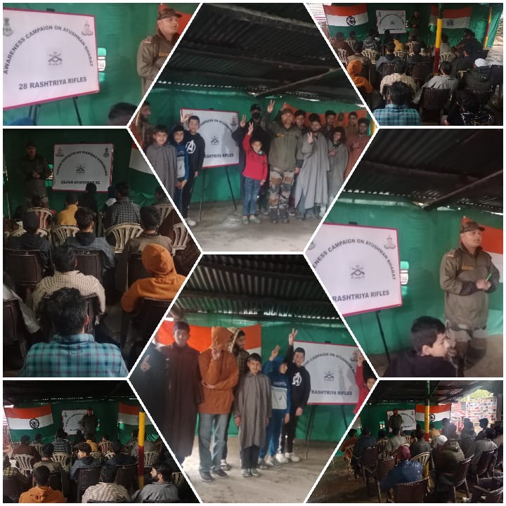 Indian Army Organised Awareness Campaign on Ayushmam Bharat Jammu and Kashmir

#IndianArmy 
#IgnitingMinds
#TransformingIndia
#IndianArmyNationBuilding
#GreenArmy
#SustainableFuture