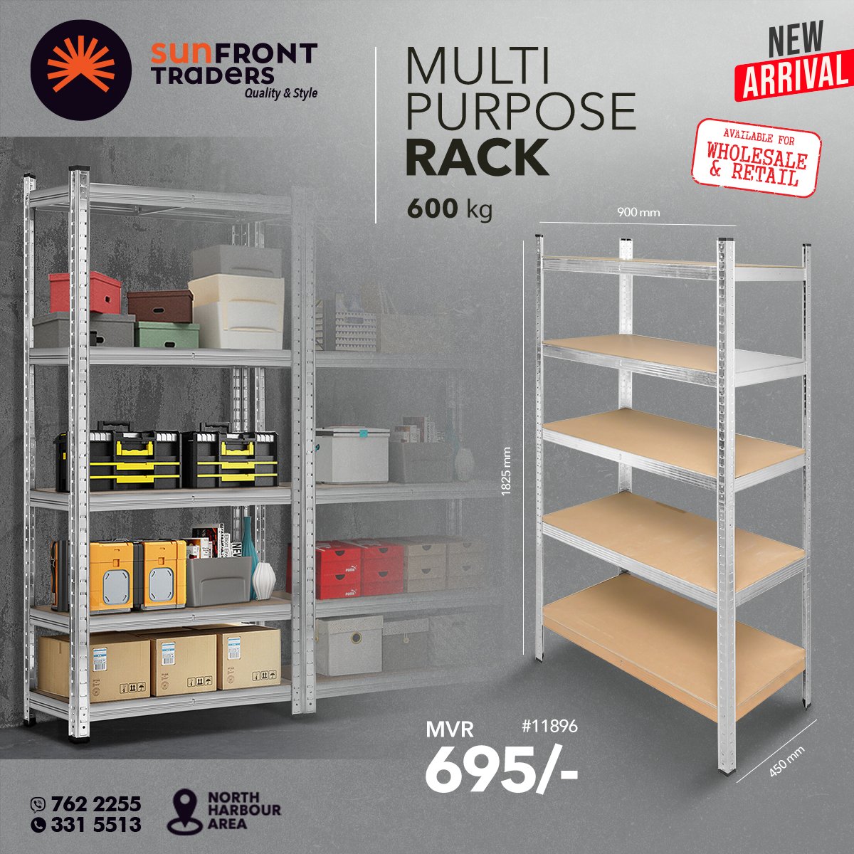 Multi purpose storage racks available for wholesale and retail!

For more information please call/viber
Hotline: 7622255
Tel: 3315513

#newarrival #storage #racks #kitchen #warehouse #multipurpose #shlef #sunfront #sunfronttraders #newarrival #wholesale #retail #qualityandstyle