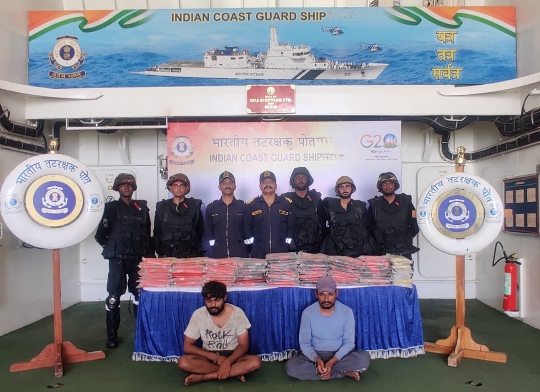 Gujarat ATS, ICG nab 2 from sea; seize 173 kg of drugs