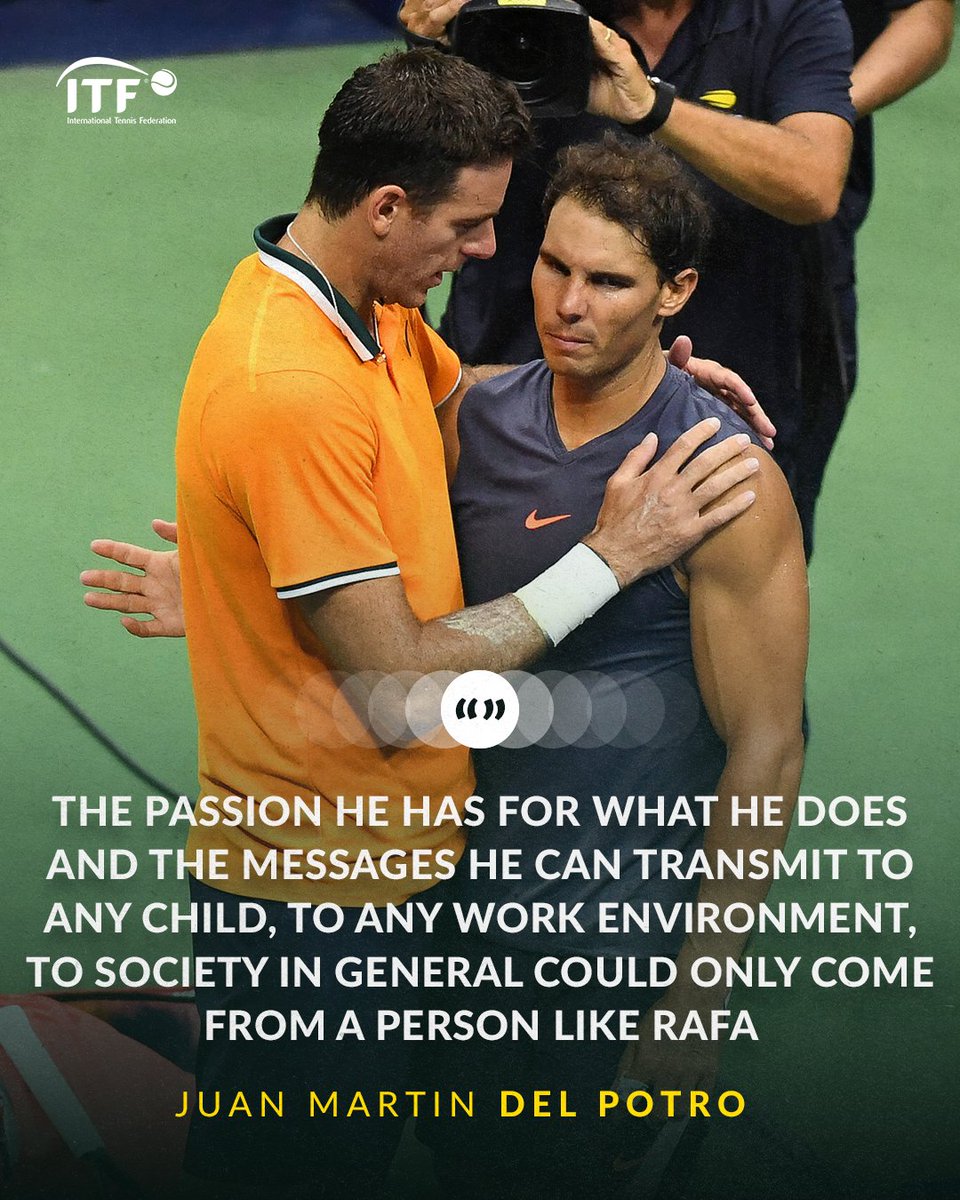 Juan Martin del Potro has endless respect for Rafa 💛 via: @MutuaMadridOpen