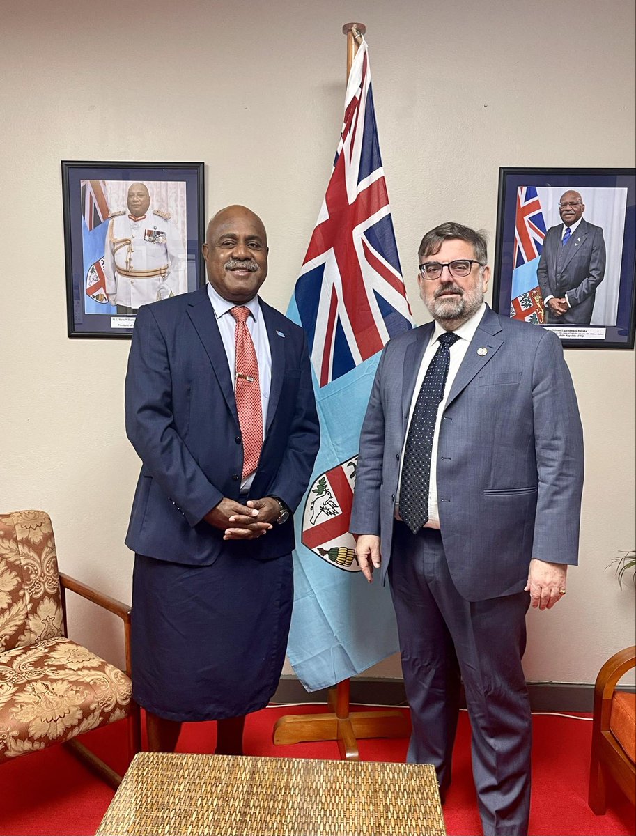 Significant meeting with Hon Sakiusa Tubuna, Assistant Minister for the Prime Minister’s Office in Fiji. Commendable leadership shown by the Fiji government in prioritizing efforts to combat HIV. #UNAIDS #Fiji #HealthLeadership”