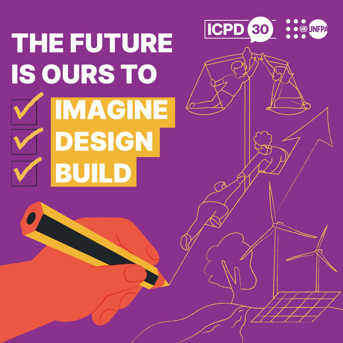 No one knows what the future holds, but we can work together to make #OurCommonFuture better 🧡 This #CPD57, see why @‌UNFPA—the @‌UN sexual and reproductive health agency—is advocating for global solidarity: unf.pa/cpd57 #ICPD30