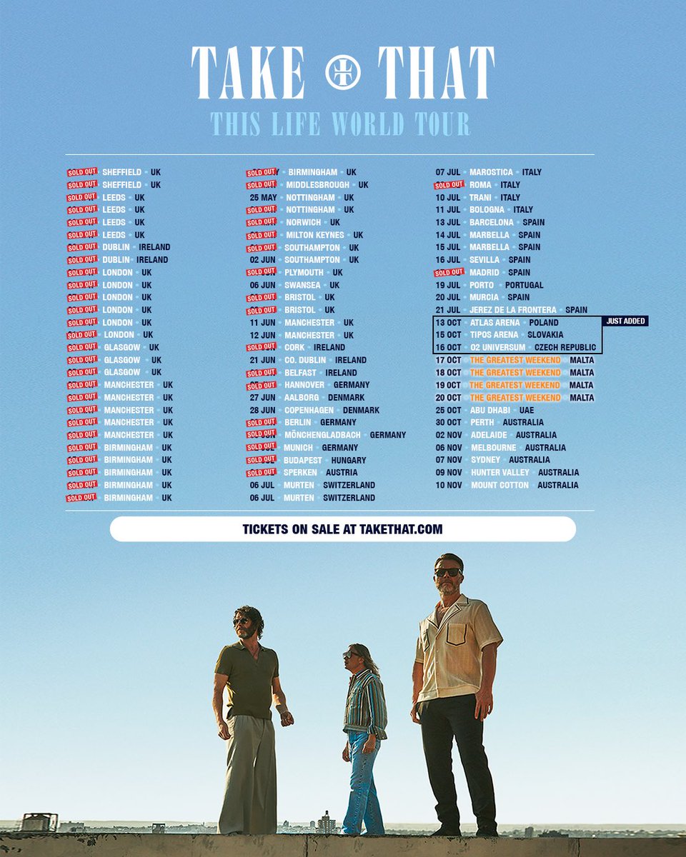 Take That tweet media