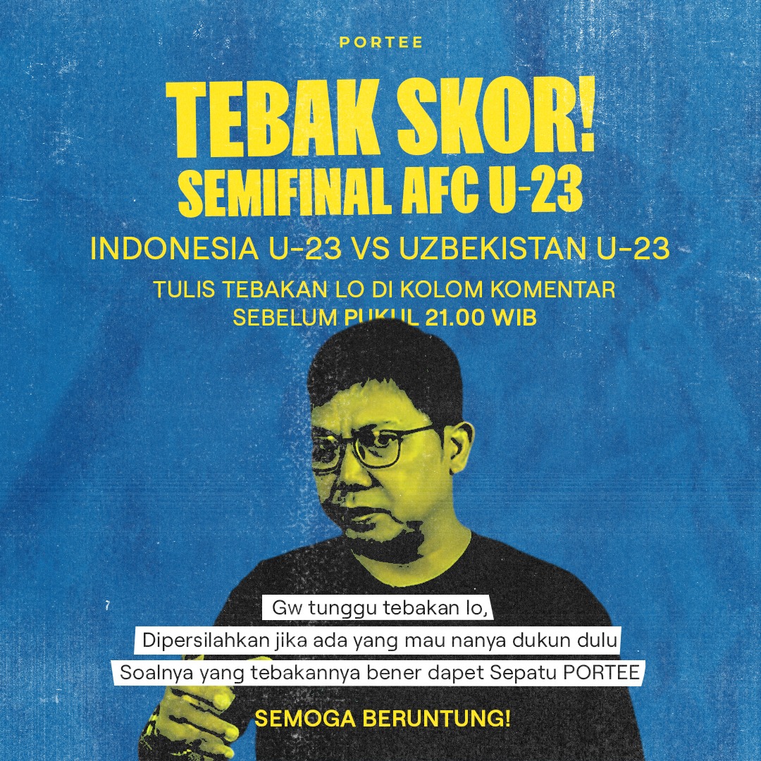 Kalau Indonesia bisa menang melawan Uzbekistan malam ini, gue mau kirim 3 Sepatu buat salah tiga FOLLOWERS yang berhasil tebak skor!! Coba share tebakan skor kalian sekarang. Gue tunggu nihhhh.....