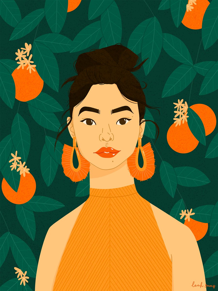 today's vibe 🍊🌿