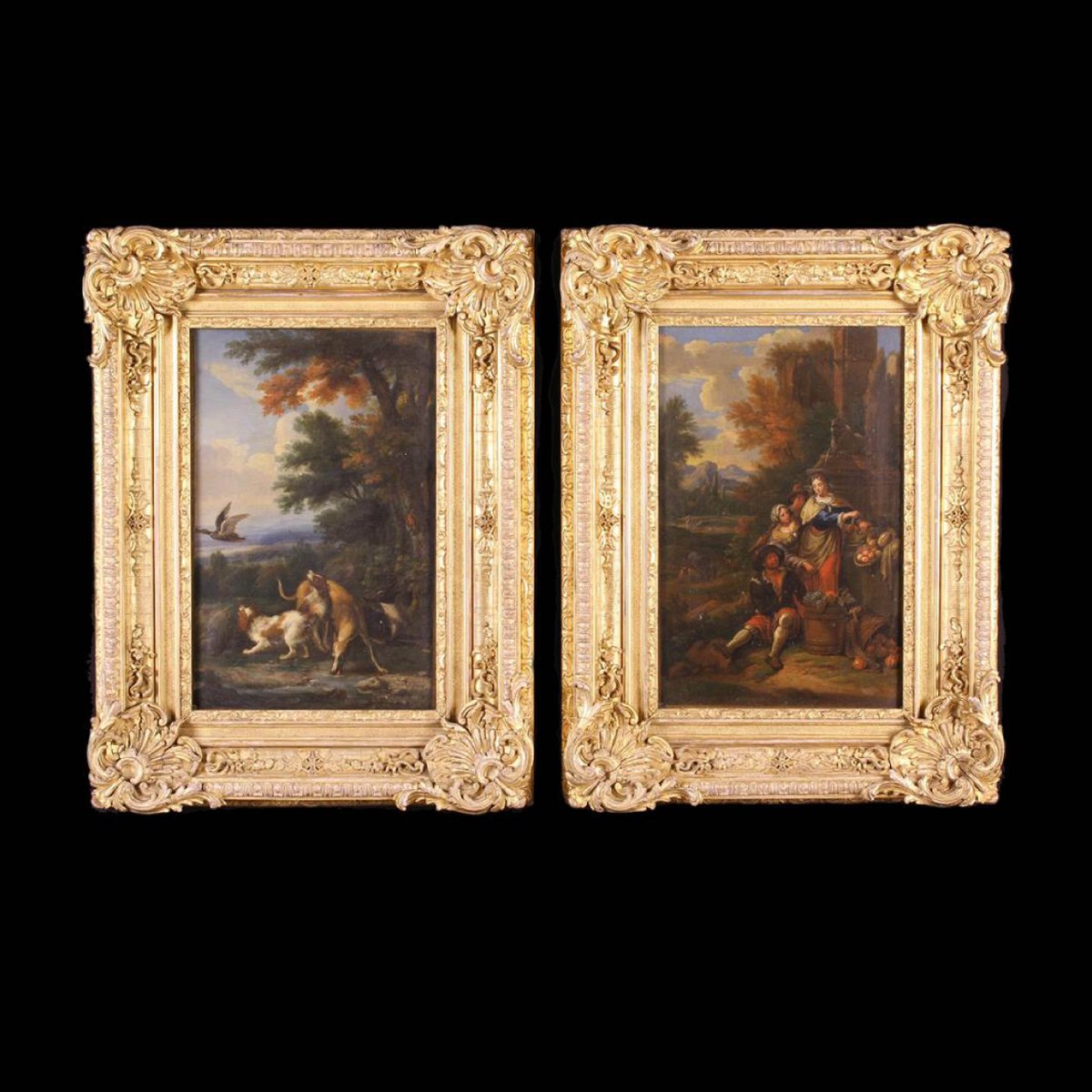 Did you get this delightful pair? A Pair of 19th Century Oils of Canvas. Hammer £1,900. #auction #onlineauction #auctionhouse #auctioneer #vintage #auctioneers #bid #antiques #antique #auctionswork #collection #sale #finefurniture #furniture