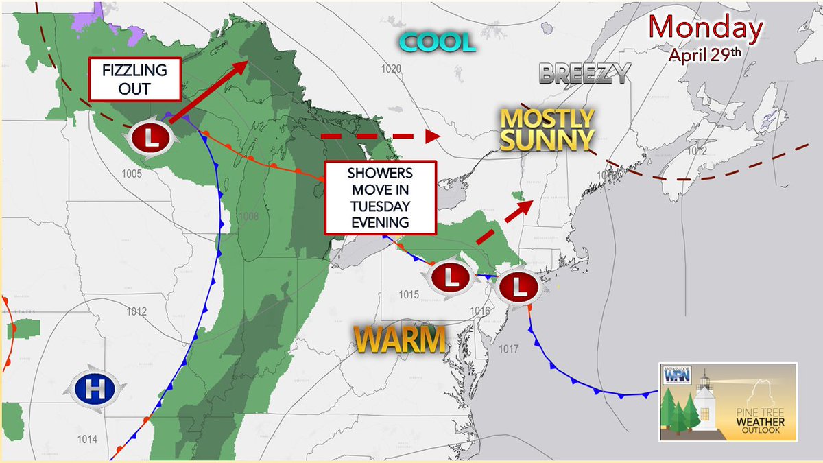 MONDAY - Outlook for #Maine for the week includes some shower activity on the way, and crisp starts for the north ► pinetreeweather.com/discussions/mo…

#HeyBangor #PortlandMaine #theloaf #MEwx